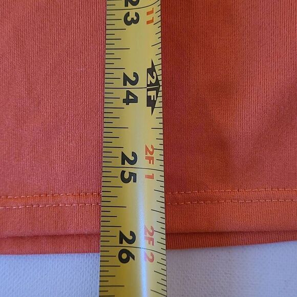 Nike Tee Womens Orange Dri Fit Short Sleeved T Shirt - Picture 6 of 9